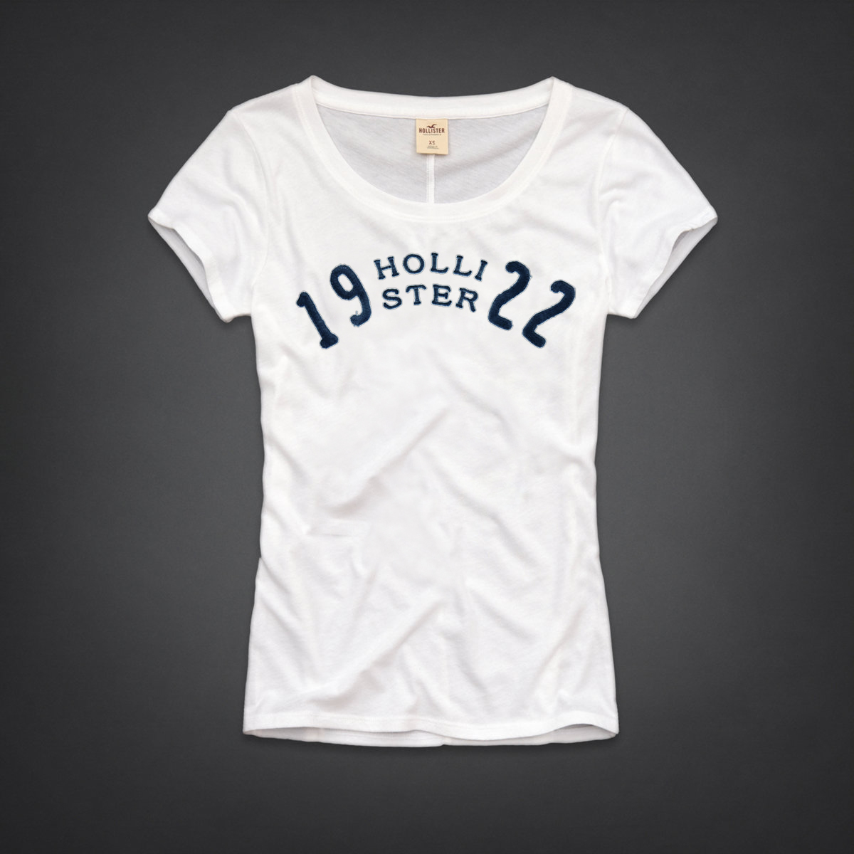 Hollister Mujeres De Cuello Redondo Corto Remera HCO4863